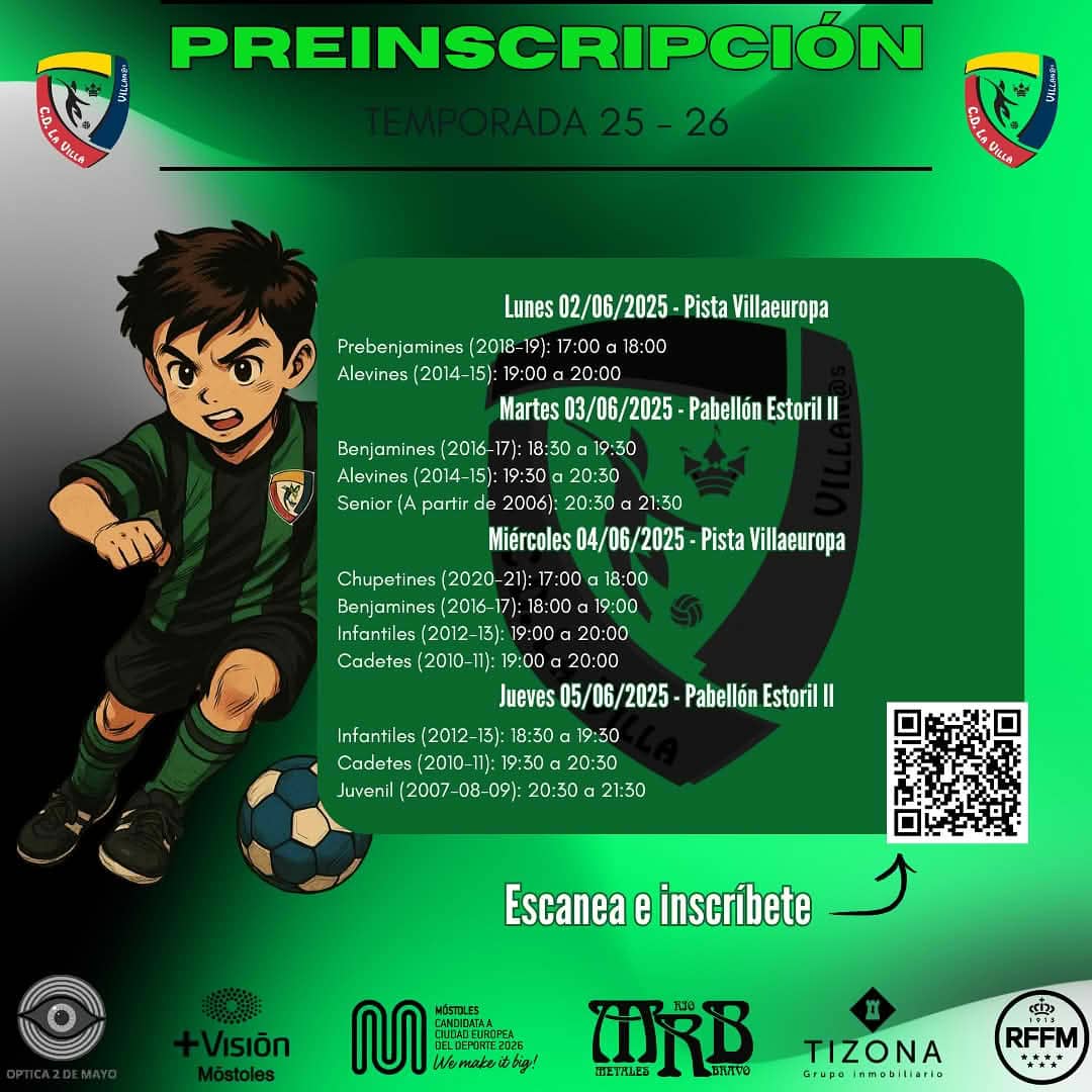 ¡Abrimos las pruebas para nuestros equipos municipales y federados de la temporada 25/26!